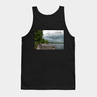 Dock view on Rice Lake Tank Top